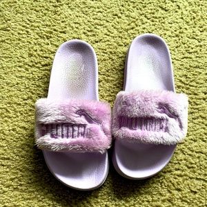 BUNDLE FOR DISCOUNT- Purple fenty puma slippers